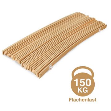 Lattenrost »Rollrost 2x Lattenrost 90x200cm mit 28 Leisten unverstellbar Latten«, Clanmacy