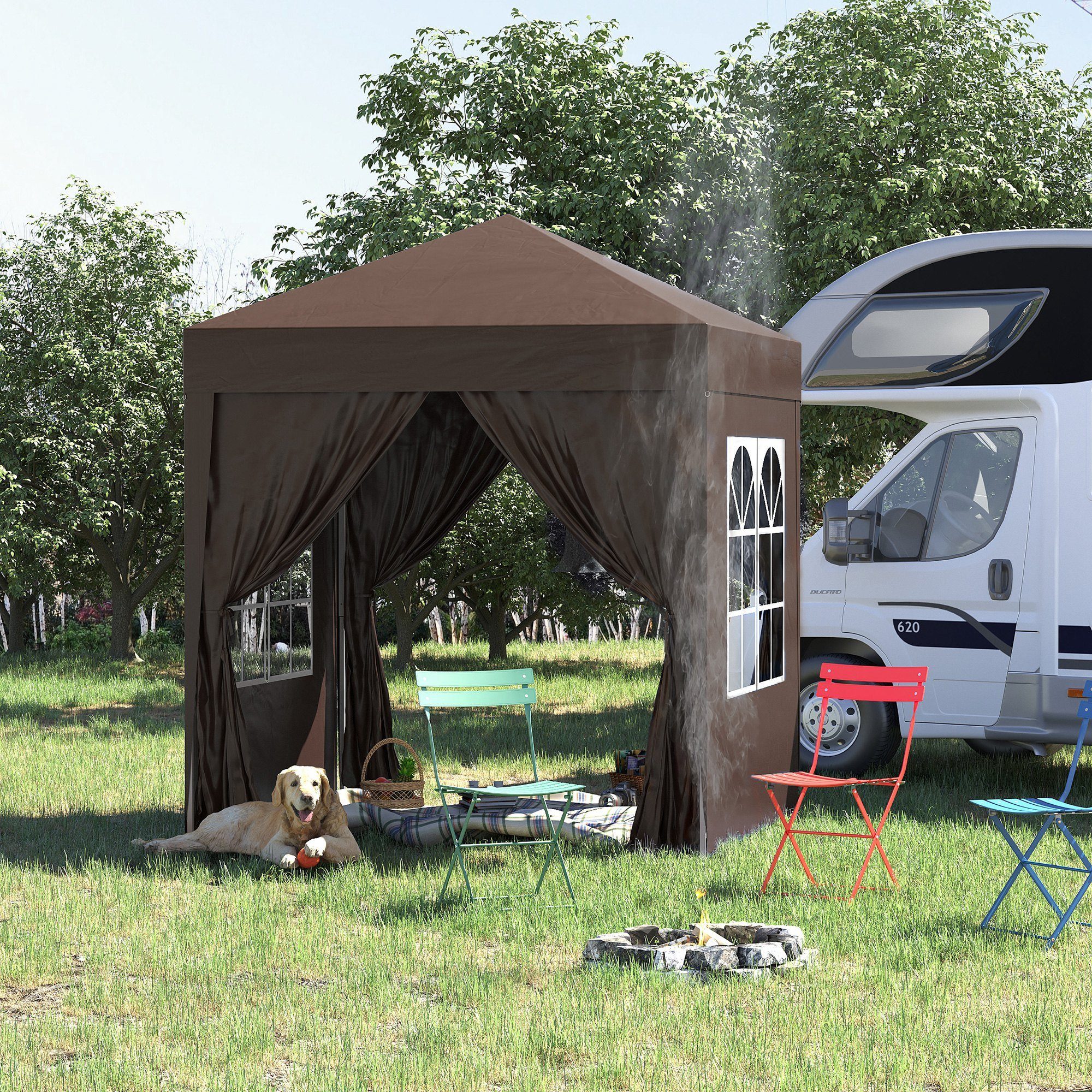 Outsunny Faltpavillon Gartenzelt mit Tragetasche, Festzelt günstig online kaufen