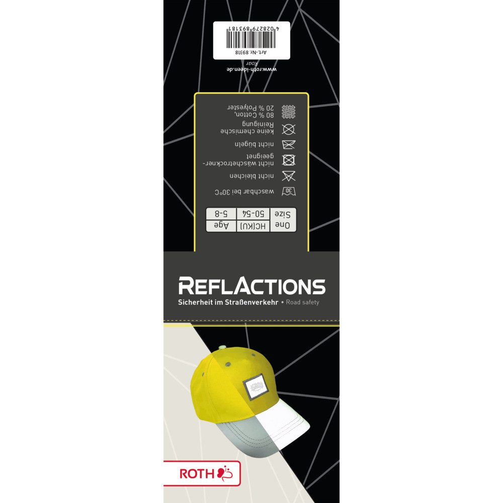 Roth Baseball Cap Roth Basecap reflektierend roar gelb