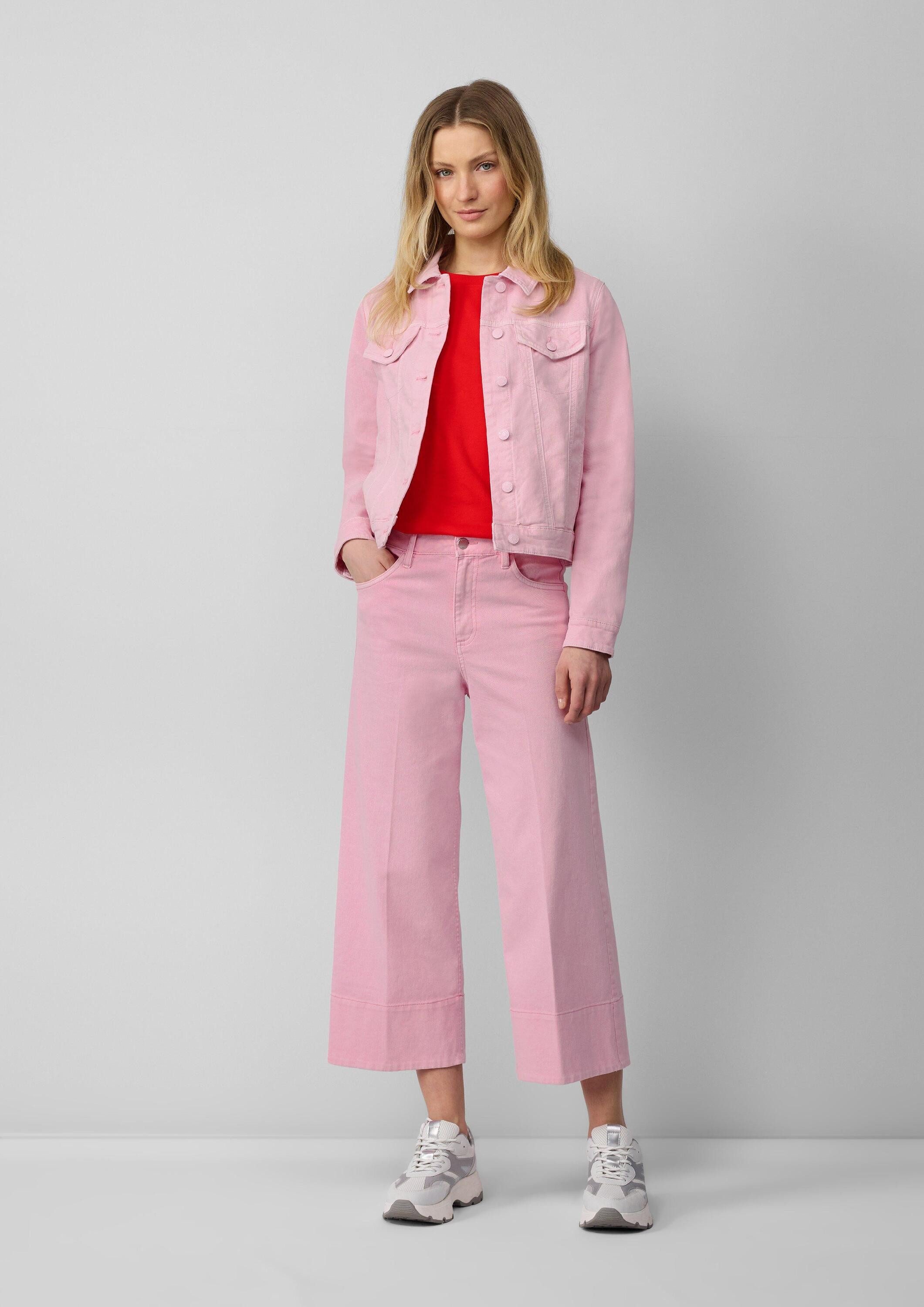 s.Oliver Funktionsjacke Indoor-Jacke Elastische Jeansjacke mit seitlichen Eingrifftaschen