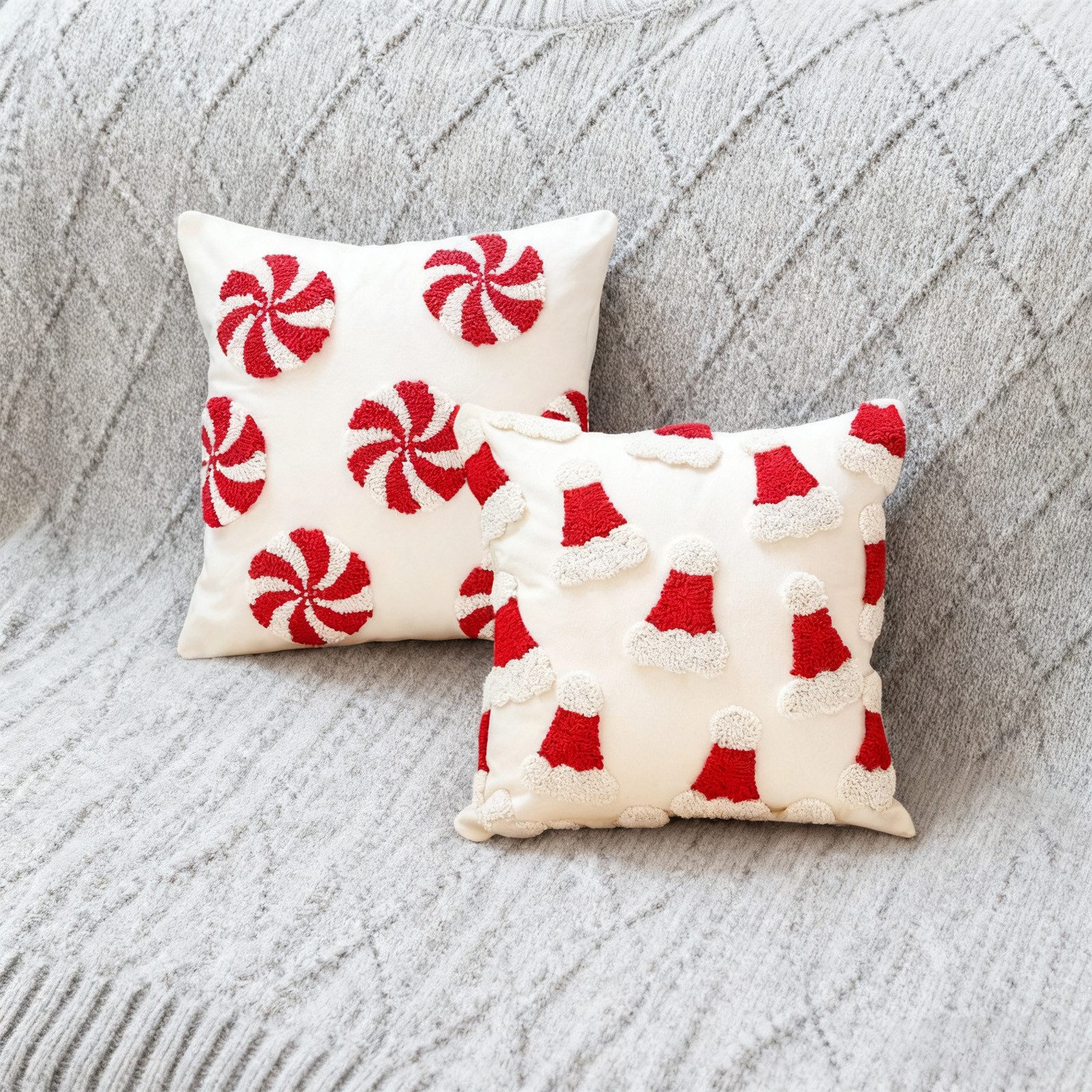 REDOM Kissenbezüge Weihnachtskissenbezug 2er Set Kissenbezug Kissenhülle Ko günstig online kaufen