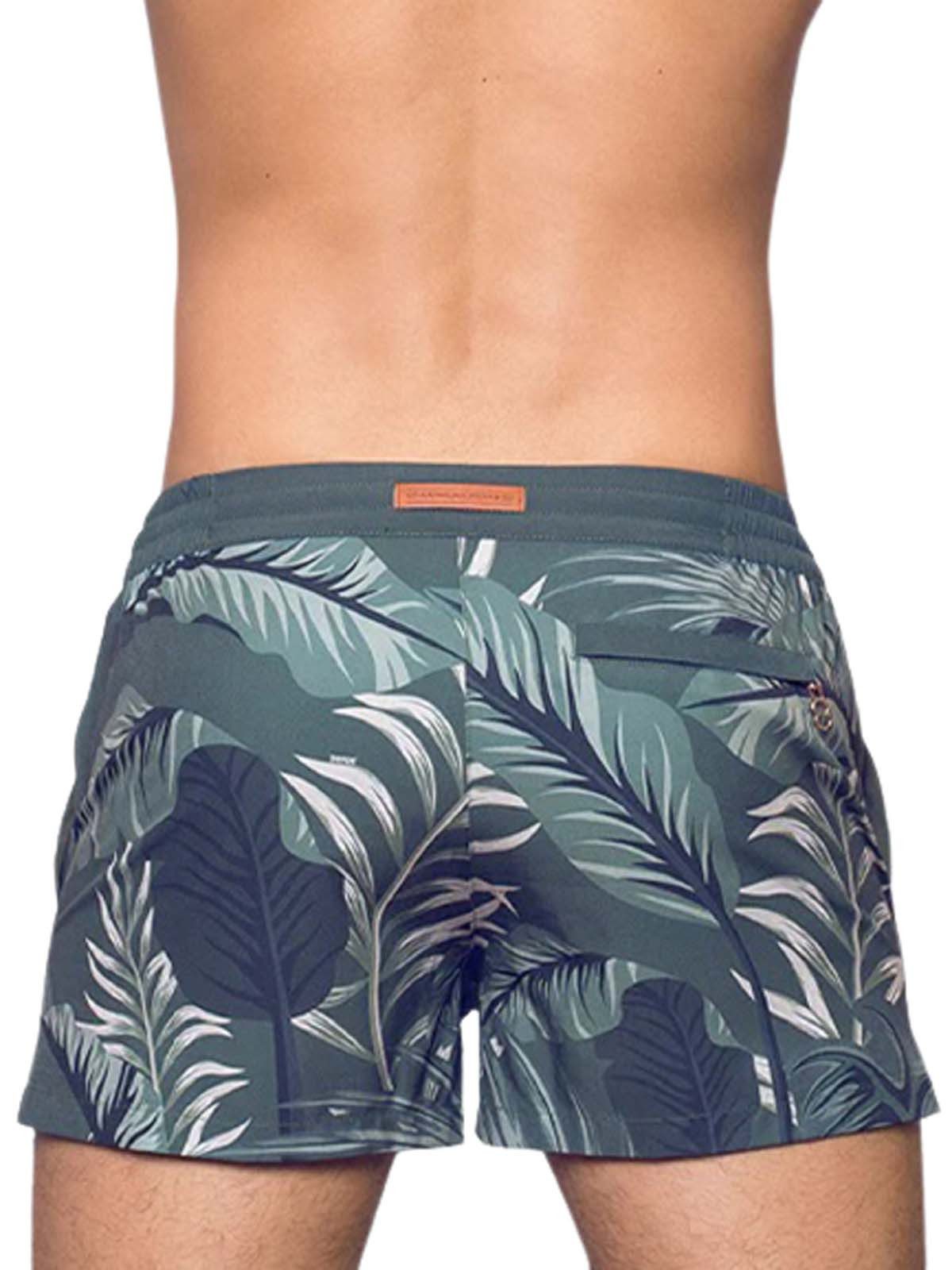2eros Badeshorts 2Eros Print Hawaiian Swimshorts S50 Forest Green günstig online kaufen