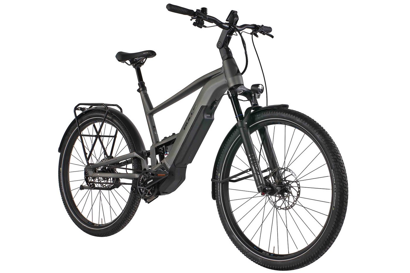 Thumbnail - Bulls E-Bike Bulls Vuca EVO FSX1 960 Wh Herren grau 2024, 12 Gang GATES Snubber, Getriebeschaltung, Pinion MGU E1.12, 96...