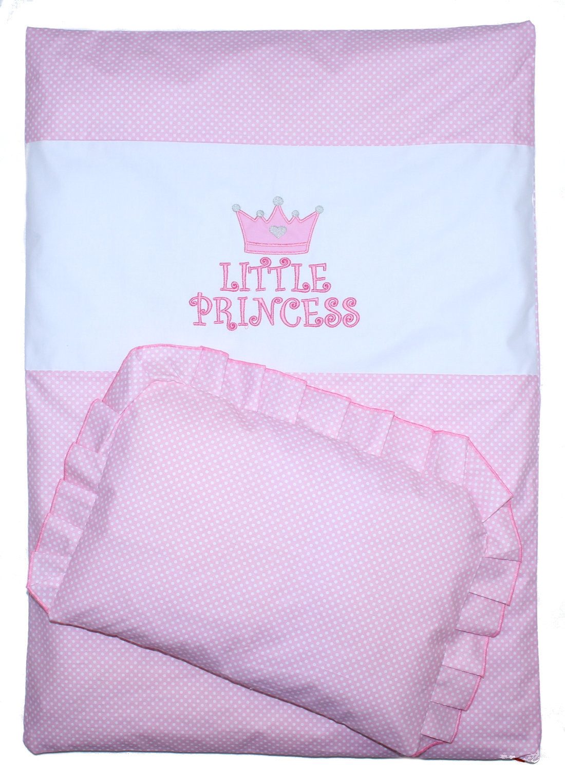 Primawela Babybettwäsche Kinderwagenset Baby Bettwäsche für Kinderwagen Bezüge Decke Kissen, 4 teilig