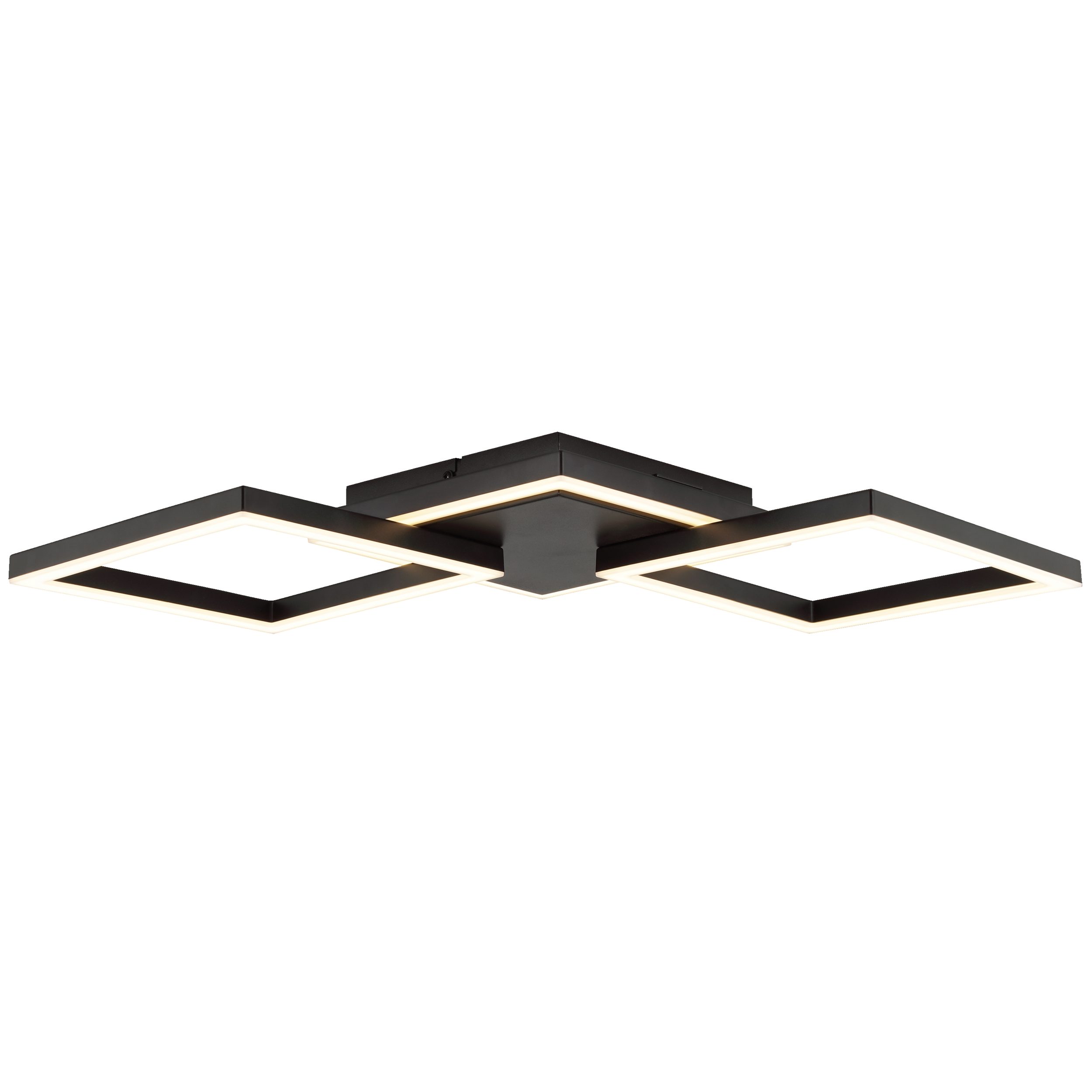 Lightbox Deckenleuchte, LED fest integriert, Warmweiß, LED Profil-Leuchte, 2500 Lumen, 3000 Kelvin, 61 x 28 cm, Metall