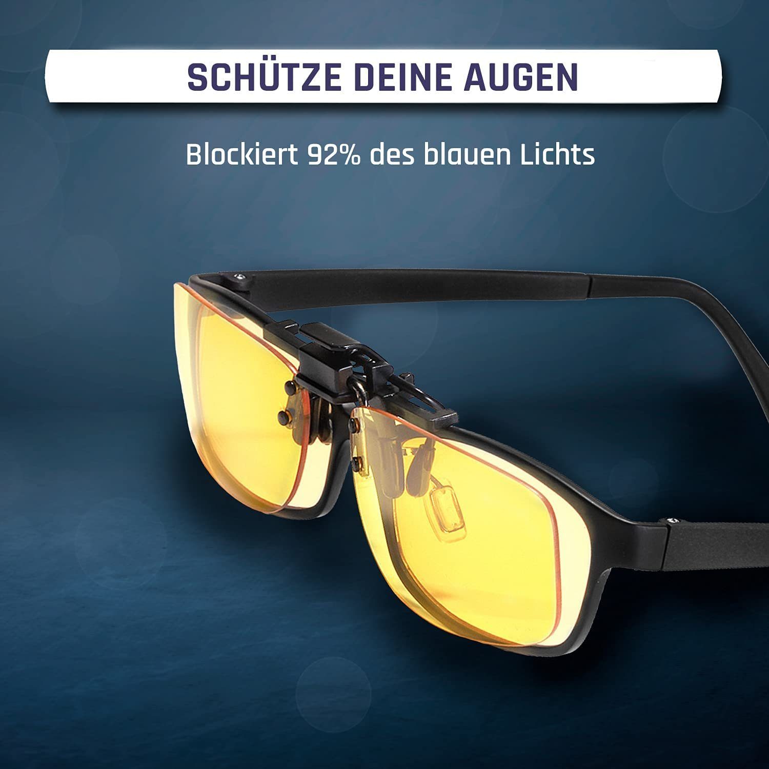 Blaulichtfilter OTG, KLIM für Arbeiten PC Brille Brille
