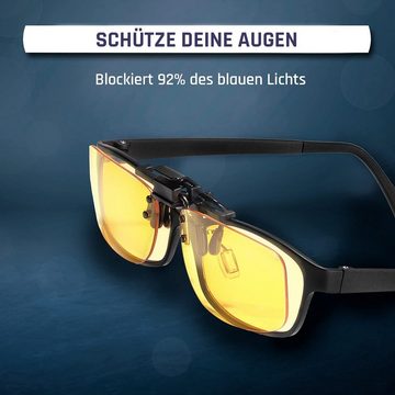 KLIM Brille OTG, Blaulichtfilter Brille für PC Arbeiten