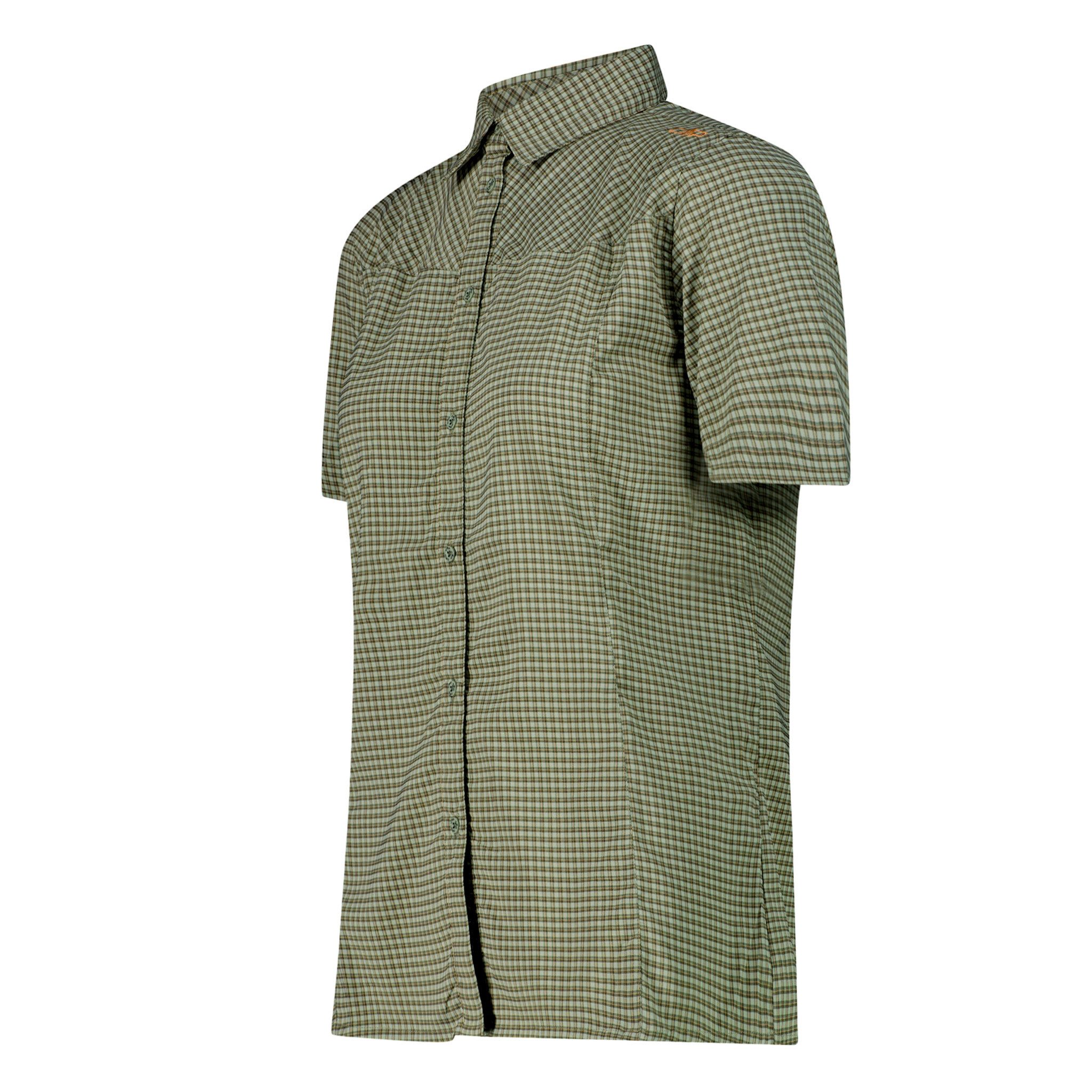 CMP Outdoorbluse Tech Shirt Button-Up mit Markendetails