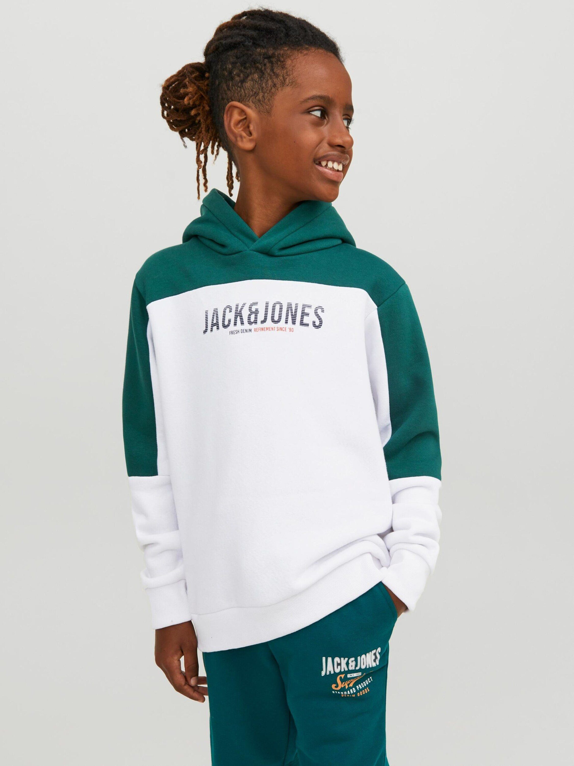 Jack & Jones Junior Sweatshirt (1-tlg) storm Details Plain/ohne Edan
