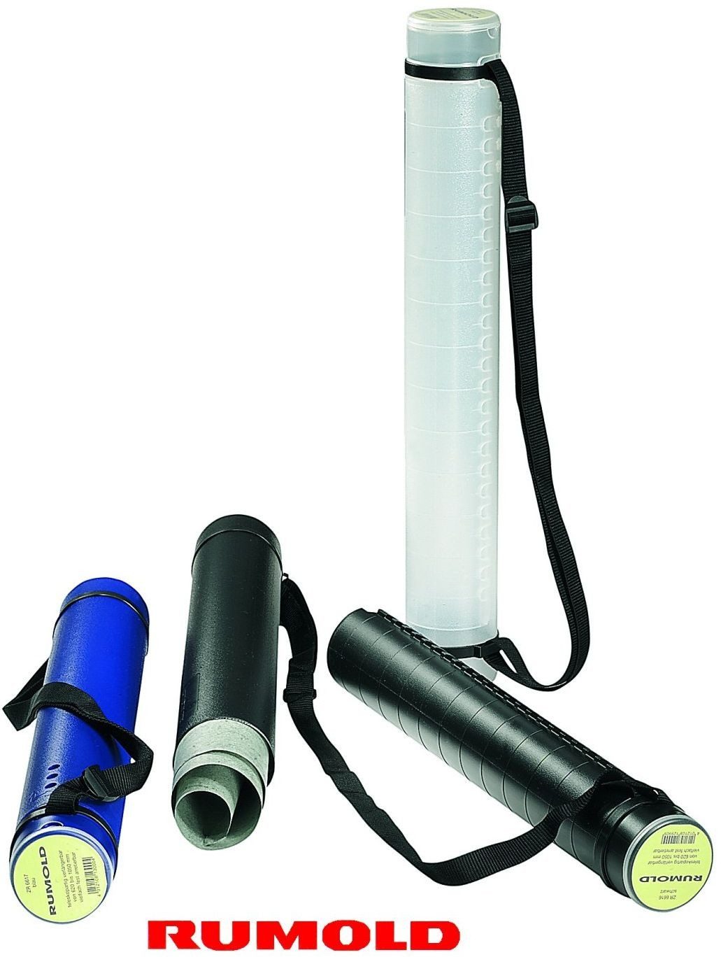 Rumold Versandkarton Zeichenrollen-Köcher 620-1050/80mm schwarz
