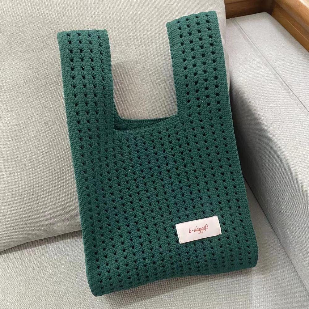 Hohle, Blusmart Für Personalisierte Damen, Handtasche schwarzgrün Modisch Ausgestattete Handtasche
