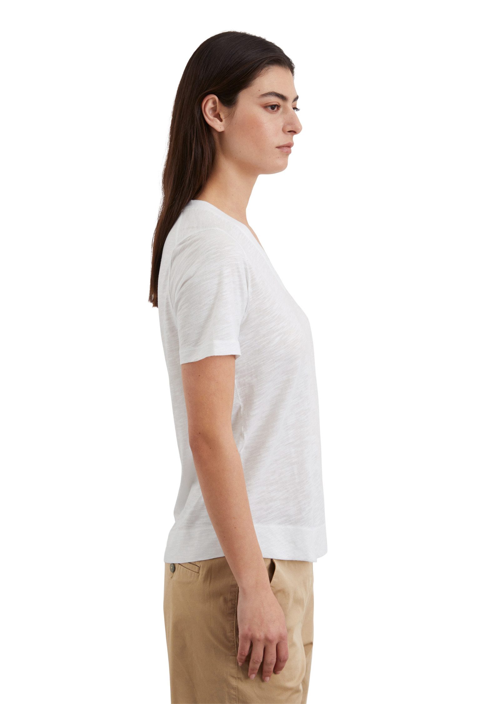 Marc O'Polo T-Shirt aus Baumwolle-Viskose-Mix günstig online kaufen