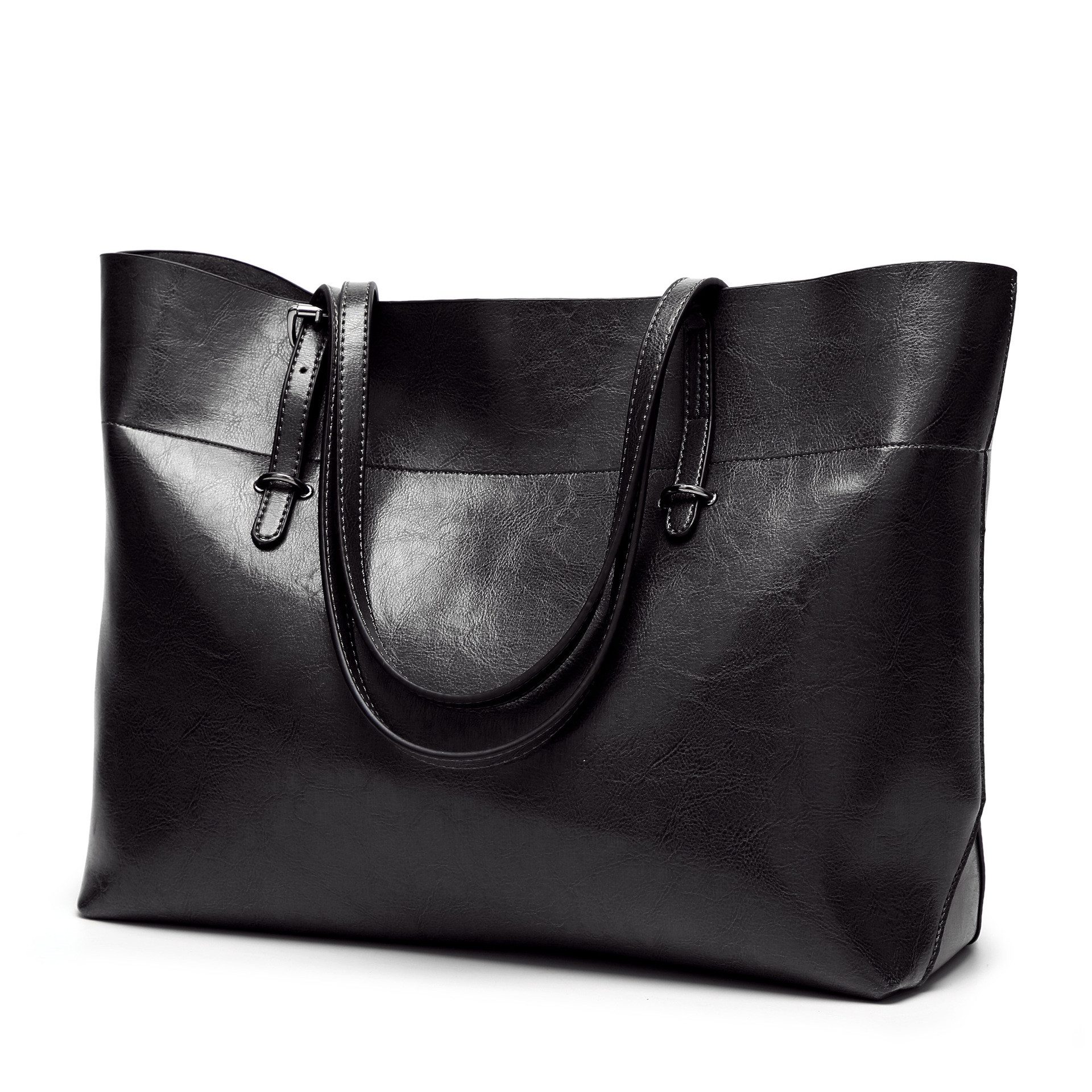 RWEUOQ Handtasche Laptoptasche Damen Handtasche Große PU Leder Shopper Tasche (Schultertasche Umhängetasche Tote Bag Wasserdichte Henkeltaschen, 1-tlg., für Business Lehrertasche Büro Schule, 38x30x15cm), Henkeltaschen mit Reißverschluss für Arbeit, Reisen, Einkauf, Schule