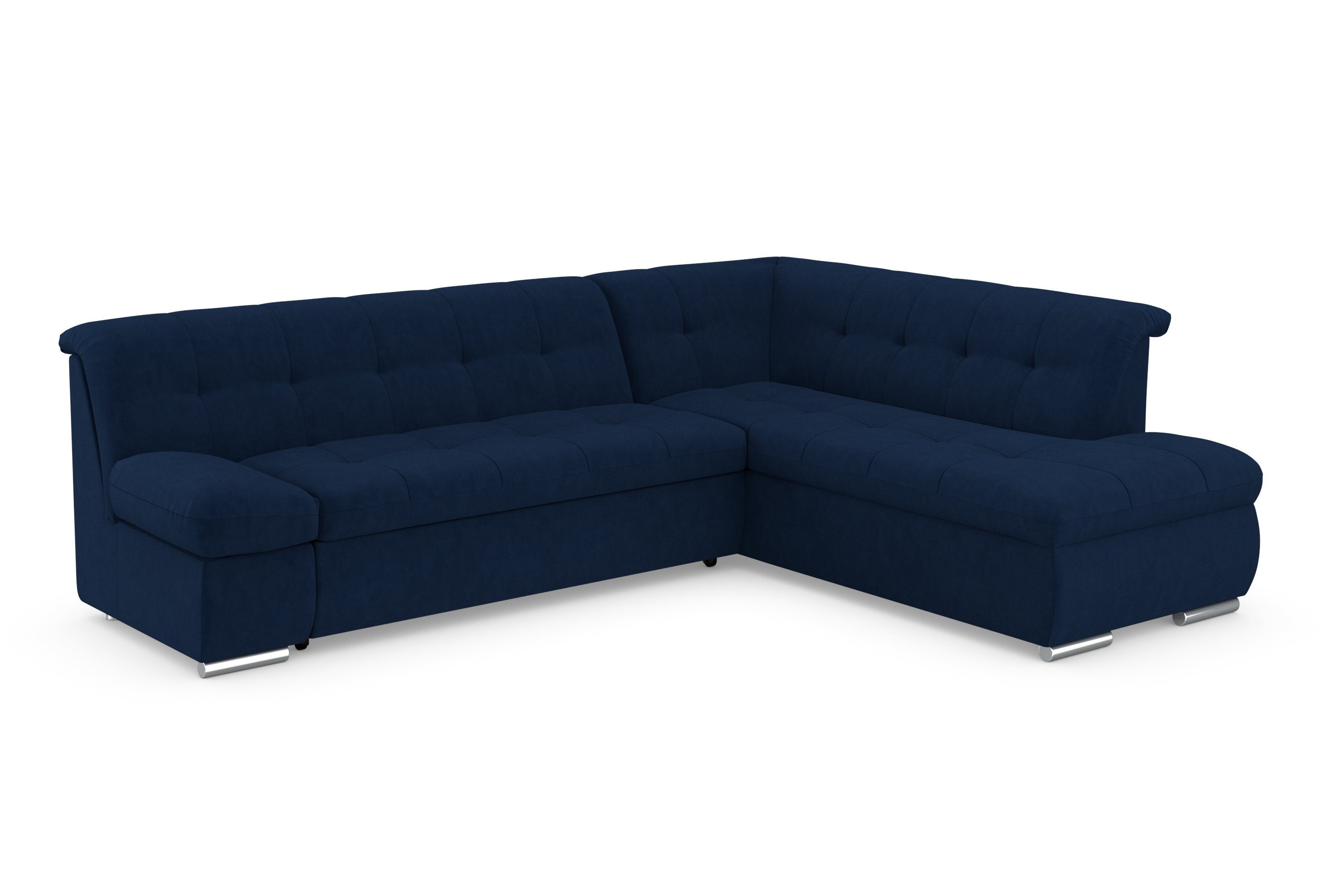DOMO collection Ecksofa MONA 271x213 cm, modern und komfortabel, whlw. mit Bett- und Armlehnfunktion, L-Form