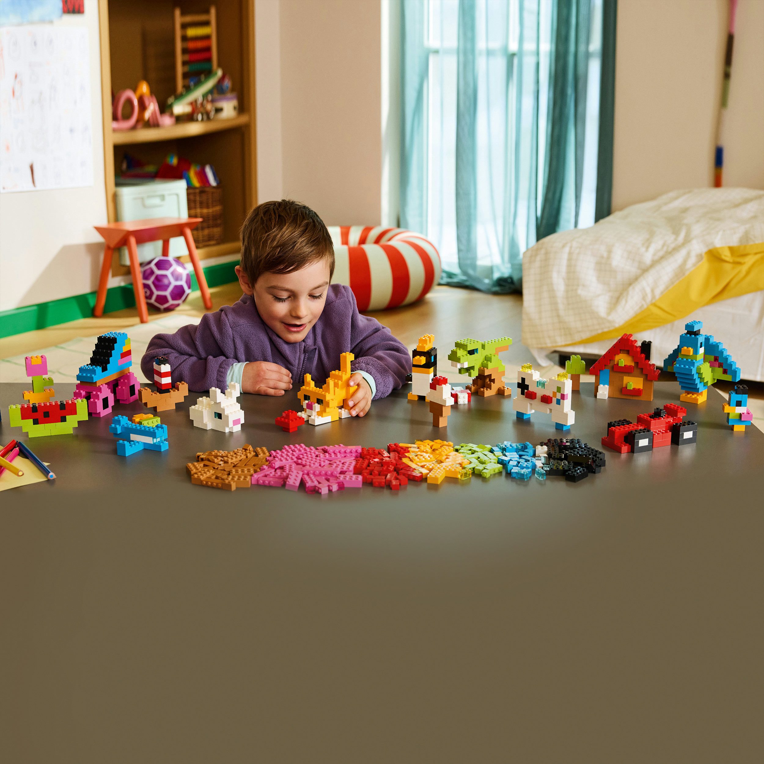 LEGO® Kreative Bunte Steine (11045), LEGO Classic Konstruktionsspielsteine, (820 St), Made in Europe