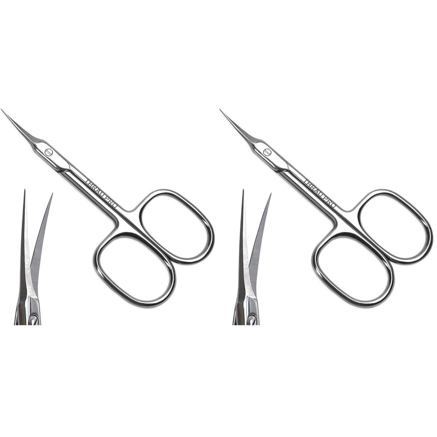 LuxusKollektion Augenbrauenschere Nagelhautschere Präzisionspflege 95mm 2er Pack
