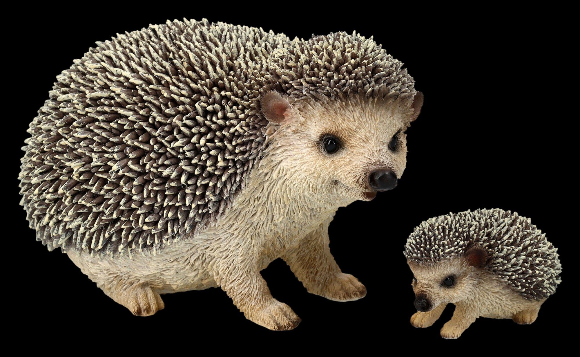 Figuren Shop GmbH Tierfigur Igel Figuren - Mutter mit Baby - Dekoration Tierfigur Dekofigur