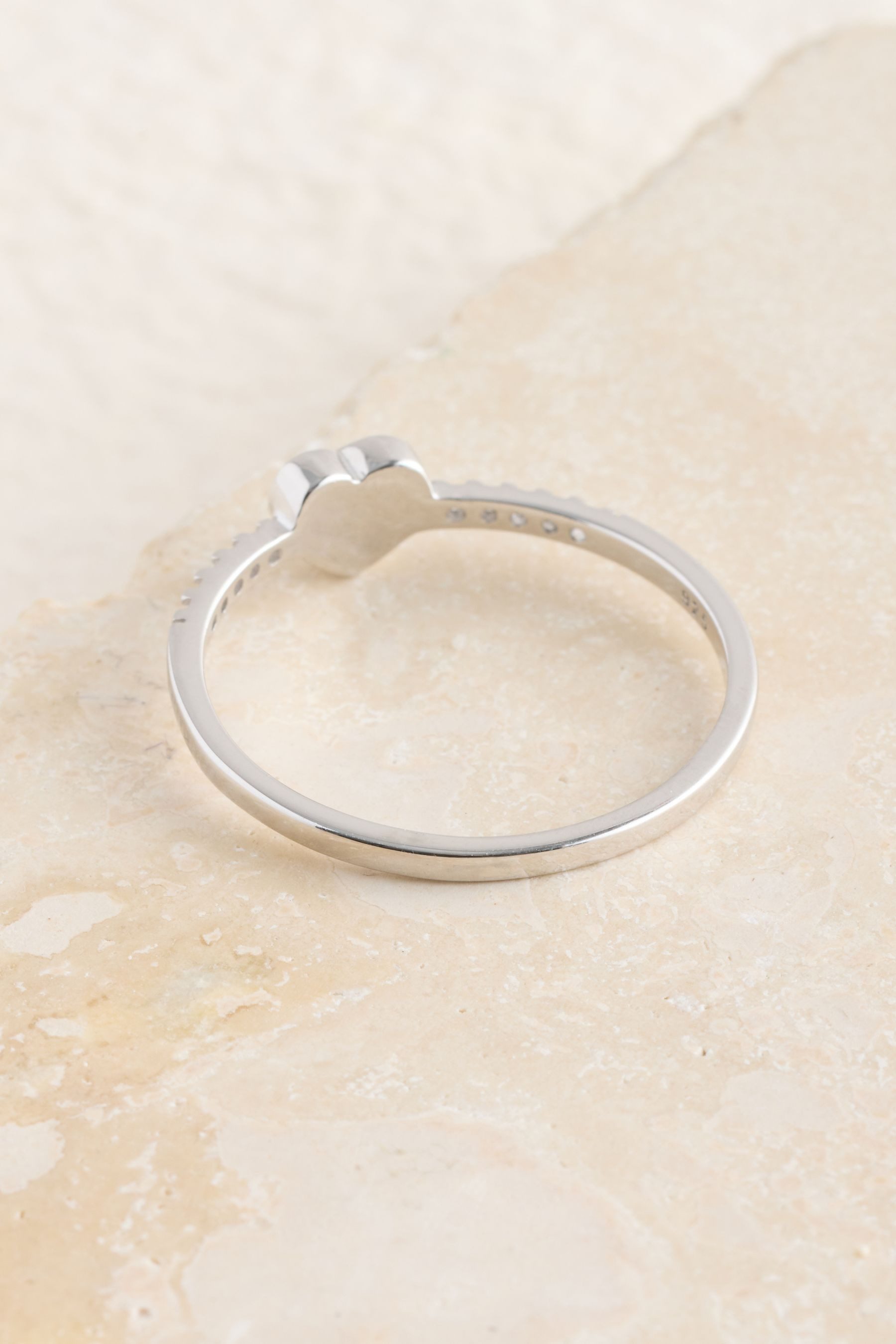 Next Fingerring Ring mit Pavé-Herz (1-tlg)