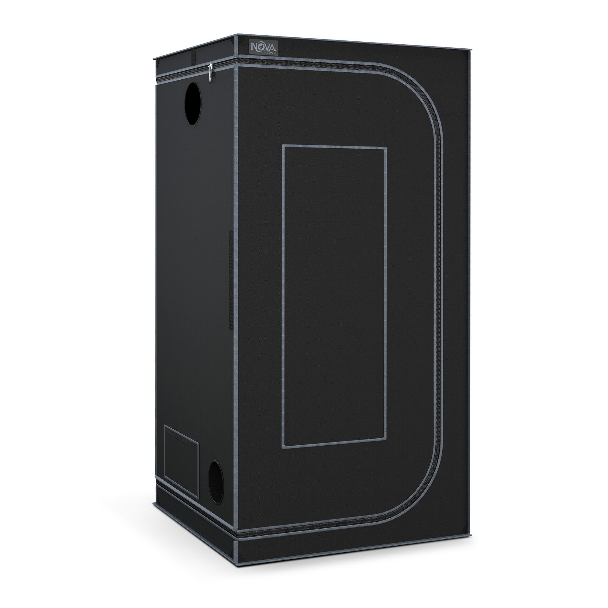 NovaGrove Anlehngewächshaus NovaGrove Growzelt, 1680D, Sichtfenster & Bodenwanne, 0,4 mm Wandstärke, 1680D robuster & wasserdichter, Aluminium-Innenbeschichtung