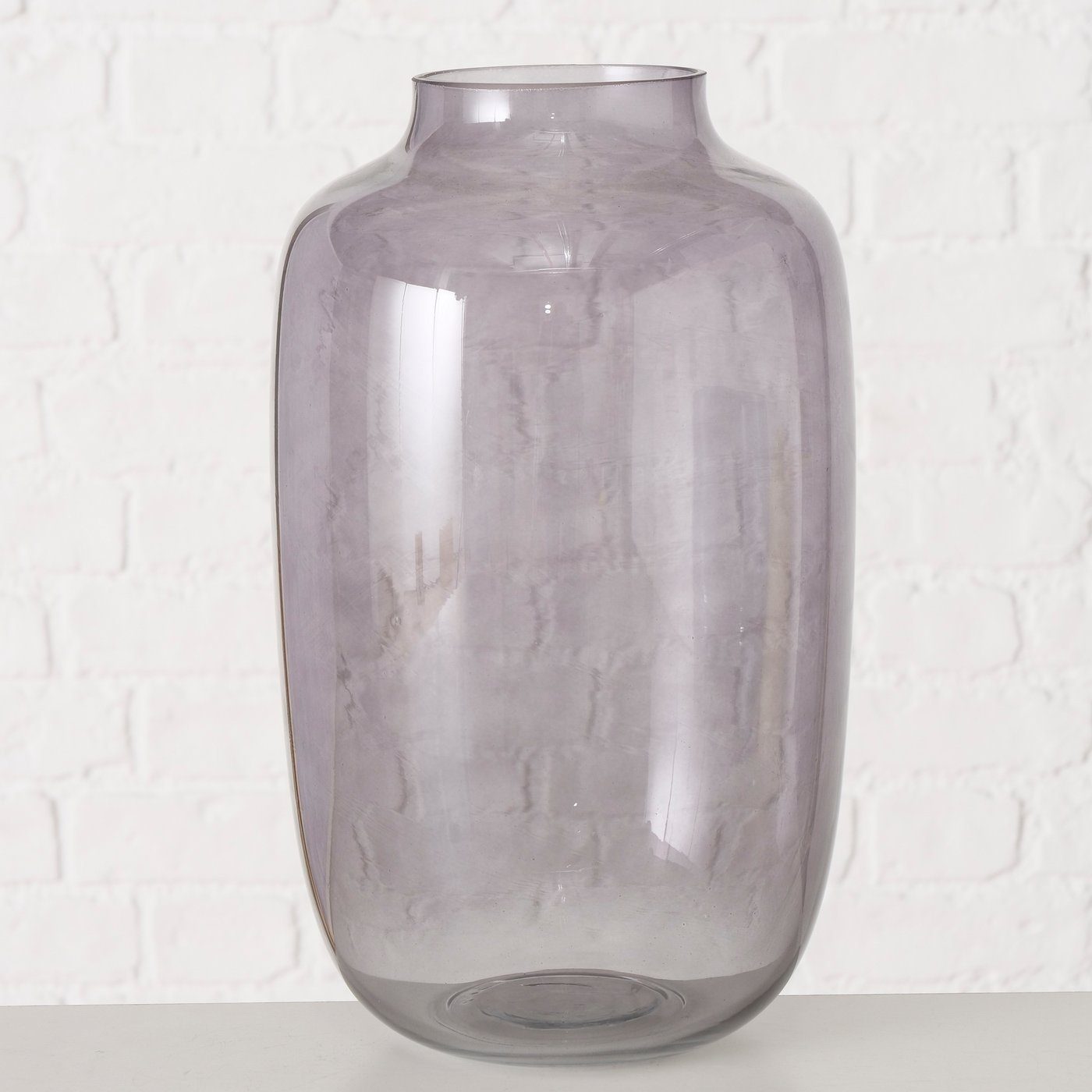 dunkelgrau H27cm, Glas BOLTZE Vase Dekovase in "Grigio" aus