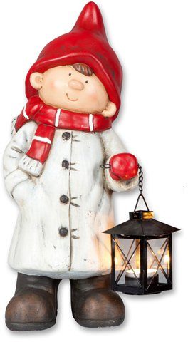 Myflair Möbel & Accessoires Weihnachtsfigur Winterkind, Weihnachtsdeko aussen, Junge