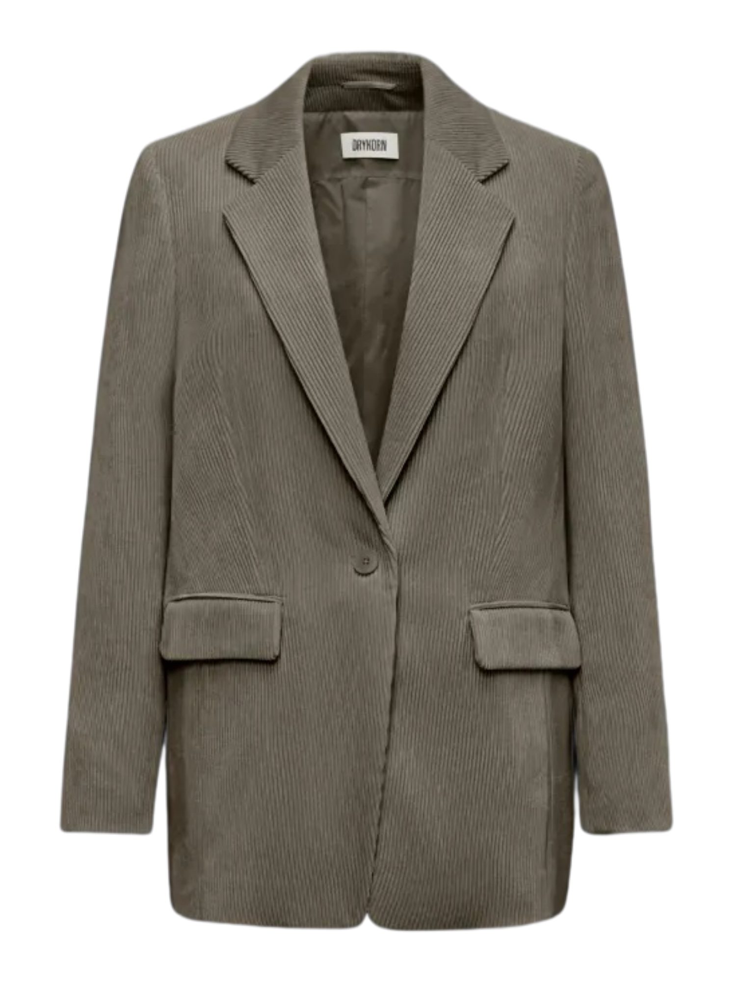 Drykorn Jackenblazer braun,Casual,Polyester,Unifarben,Reverskragen,Lang,Relaxed Fit