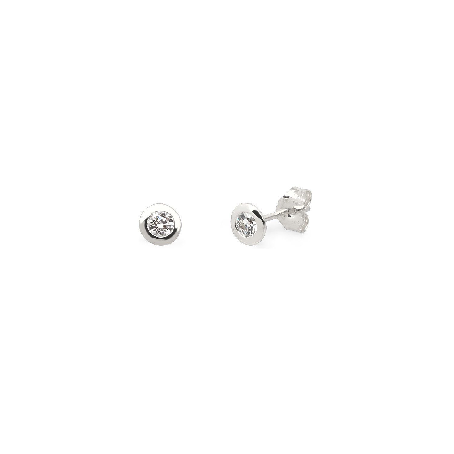 XENOX Paar Ohrstecker Diara Ohrstecker Damen Lab Grown Diamant 0,3 ct 585er Weißgold DS1012