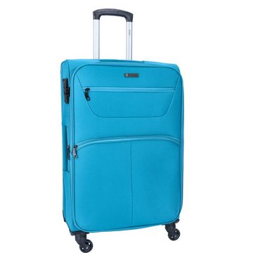 TheTrueC Koffer TheTrueC 4 Wheels Suitcase Set of 3 Brüssel Brüssel petrol, 4 Rollen Rollen