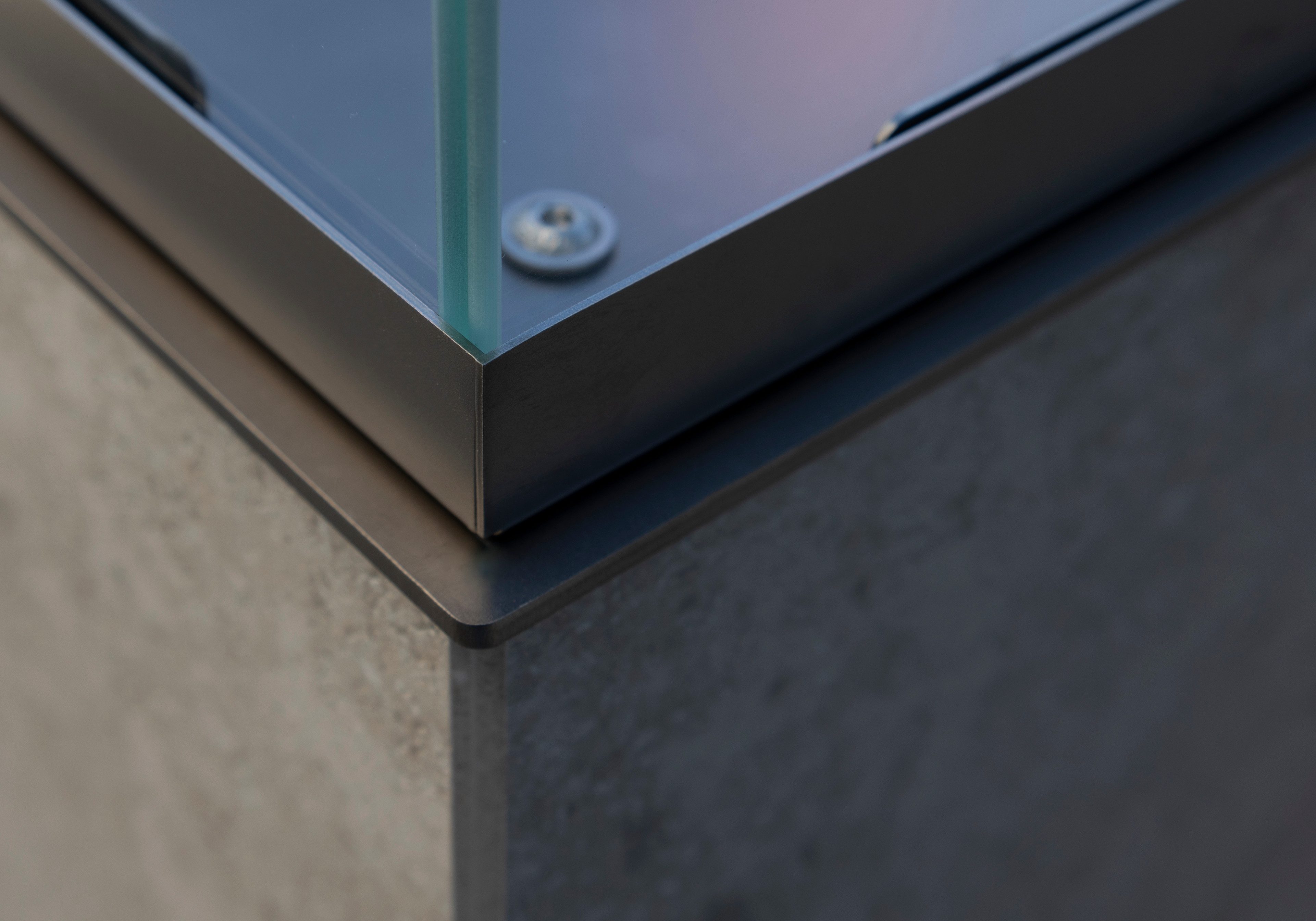 CB-TEC Feuerstelle Gas Terrassenfeuer Neocube - O Neolith mit Schutzhülle