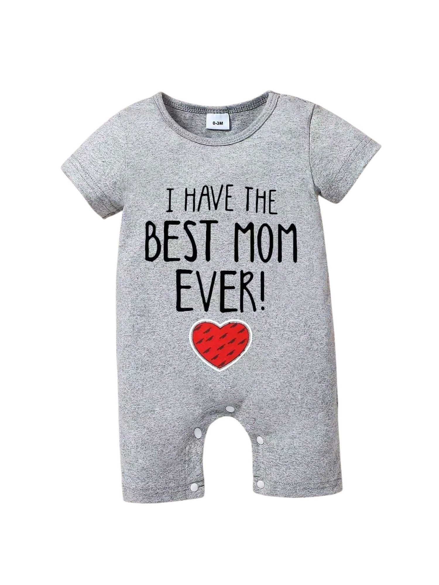 Strampler Unisex-Baby-Krabbelbody, lässige Outfits Sommerkleidung mit Drucken
