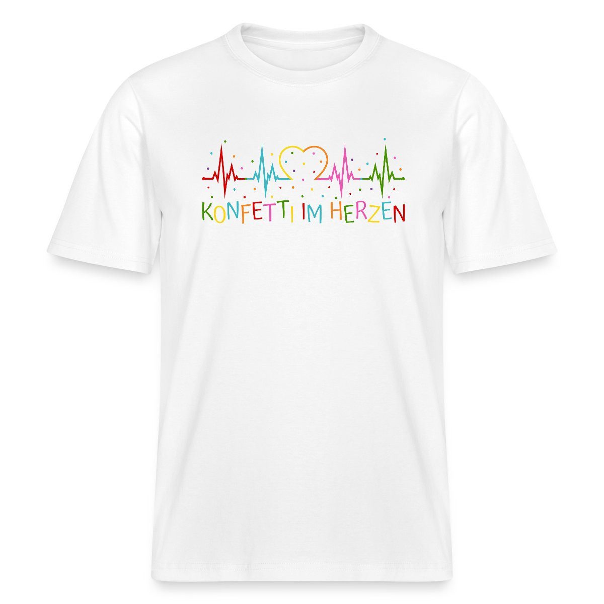 Spreadshirt T-Shirt Konfetti im Herzen Herzschlag günstig online kaufen