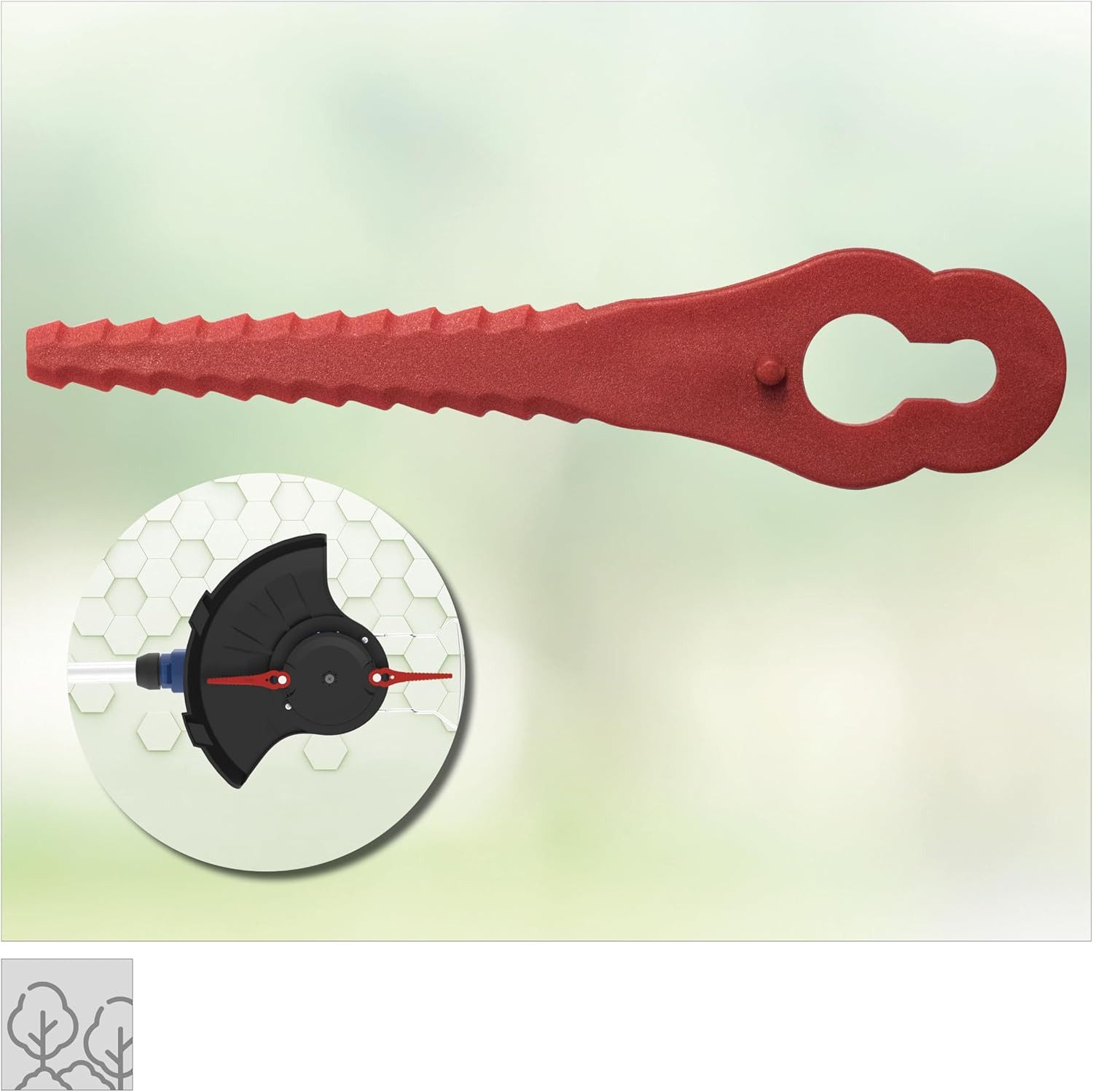Güde Akku-Rasentrimmer Ersatzmesser für Rasentrimmer RT 18V / Einhell Bosch Gardena 58599