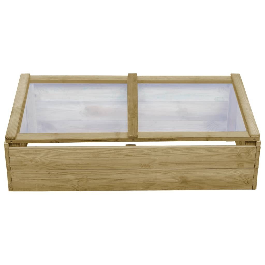furnicato Frühbeet Gewächshaus Imprägniertes Kiefernholz 100 x 50 x 35 cm (1 St)