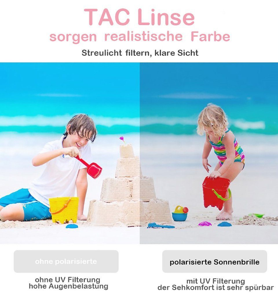 PACIEA Sonnenbrille Kinder 0-3 Jahre mit Band UV Schutz Polarisierter Sport