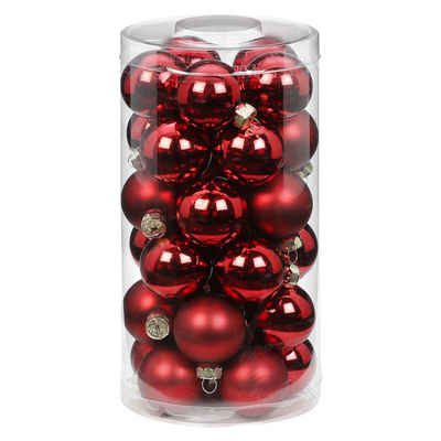 MAGIC by Inge Weihnachtsbaumkugel, Weihnachtskugeln Glas 4cm 30 Stück - Chianti