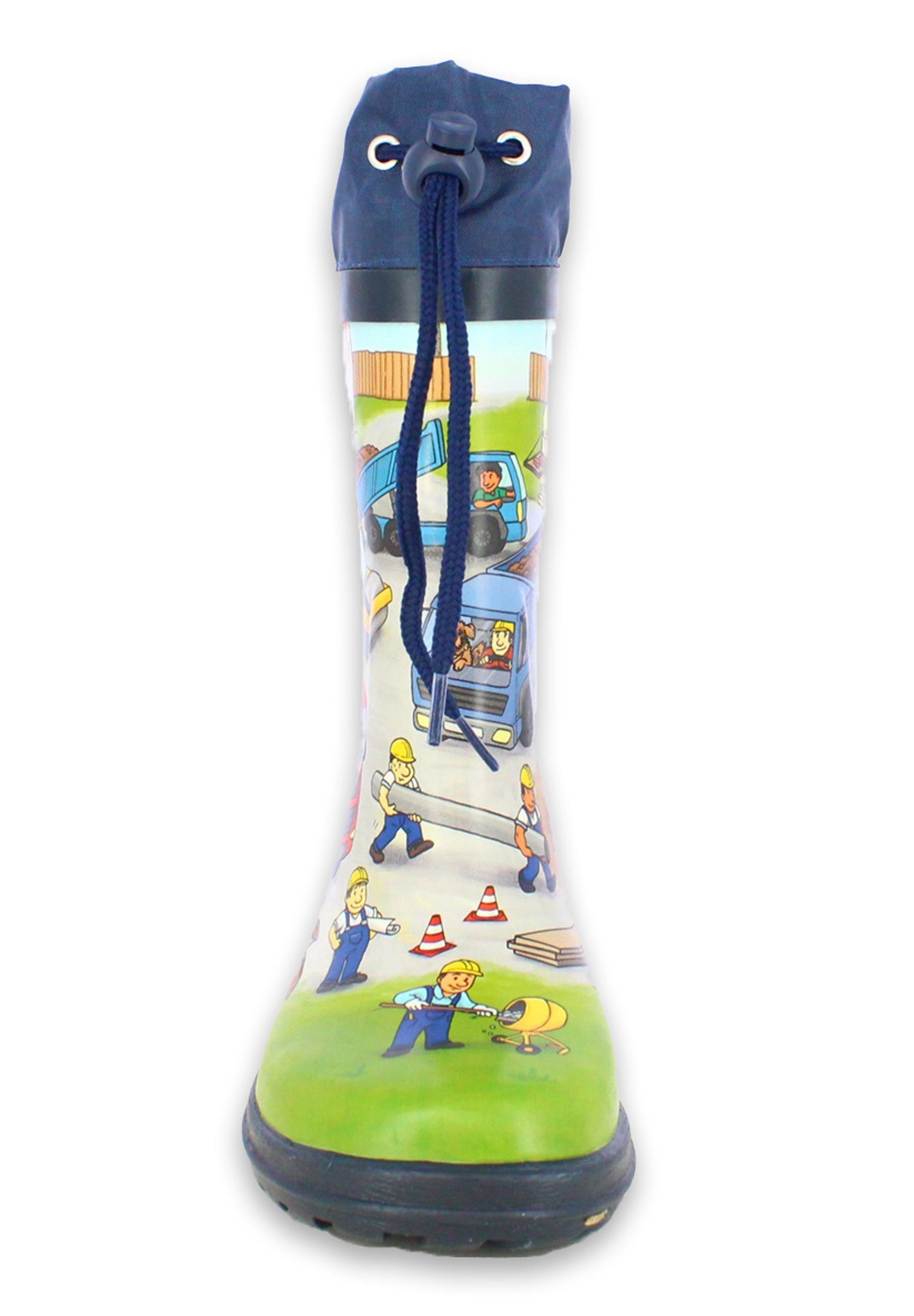 Beck Gummistiefel Bauarbeiter Gummistiefel (wasserdichter, schmaler Stiefel, für trockene Füße bei Regenwetter) herausnehmbare Innensohle, weicher flexibler Nat – Bild 4 von 5