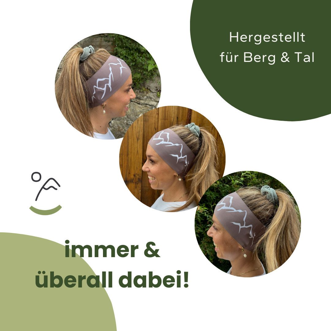 Gipfelgaudi Stirnband Outdoor Stirnband Atmungsaktiv & rutschfest, Ideal für Sport, Outdoor angenehmes und weiches Material für 100% Tragekomfort, elastisch