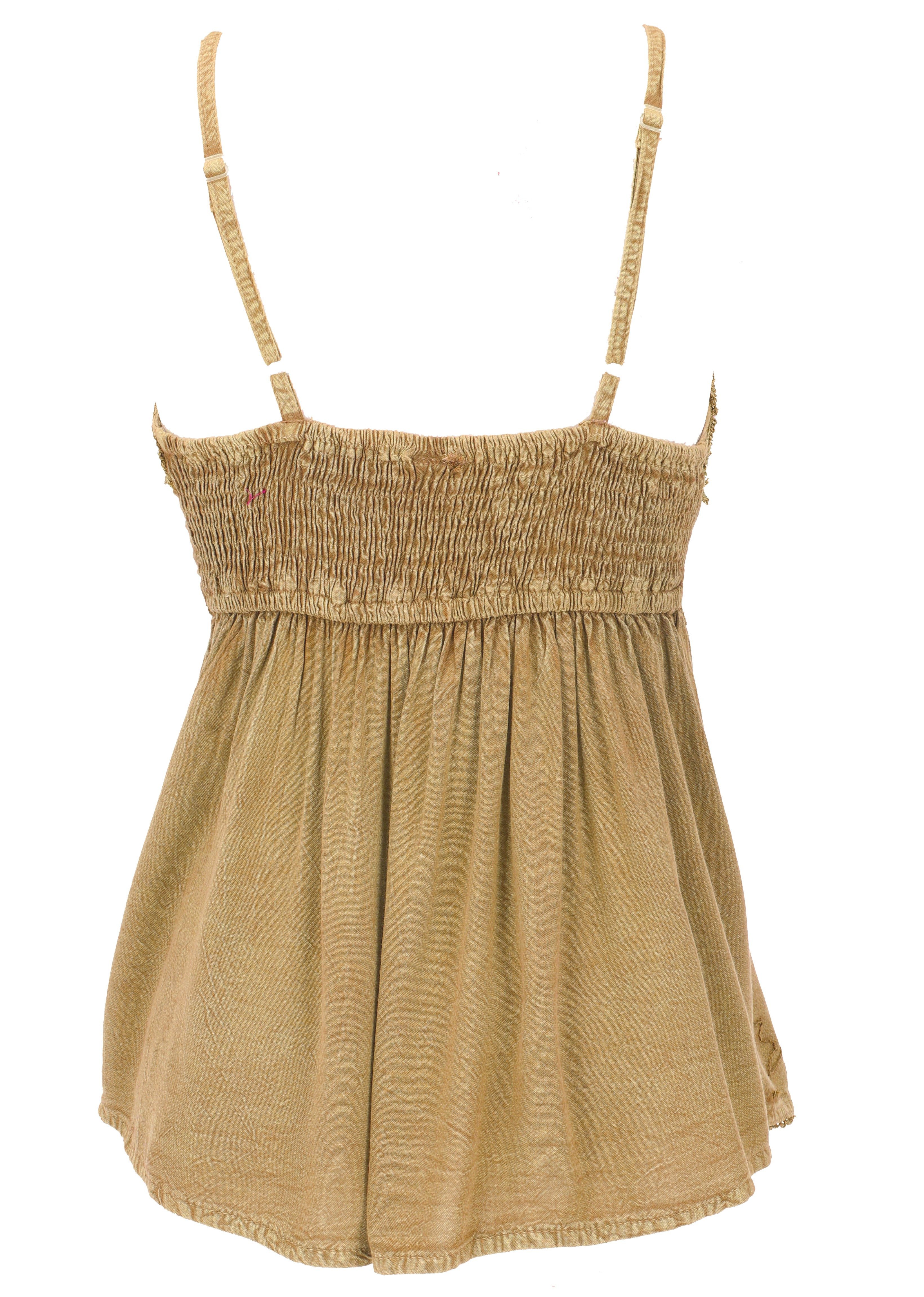 Guru-Shop T-Shirt Besticktes Top Boho chic, lockeres Sommertop -.. Festival, Ethno Style, alternative Bekleidung