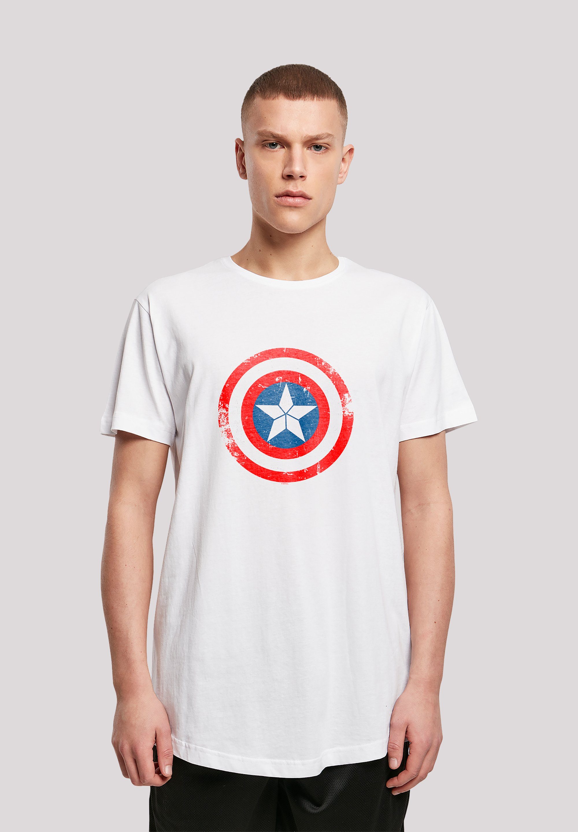 T-Shirt War weiß Marvel Civil Schild America Print Captain F4NT4STIC