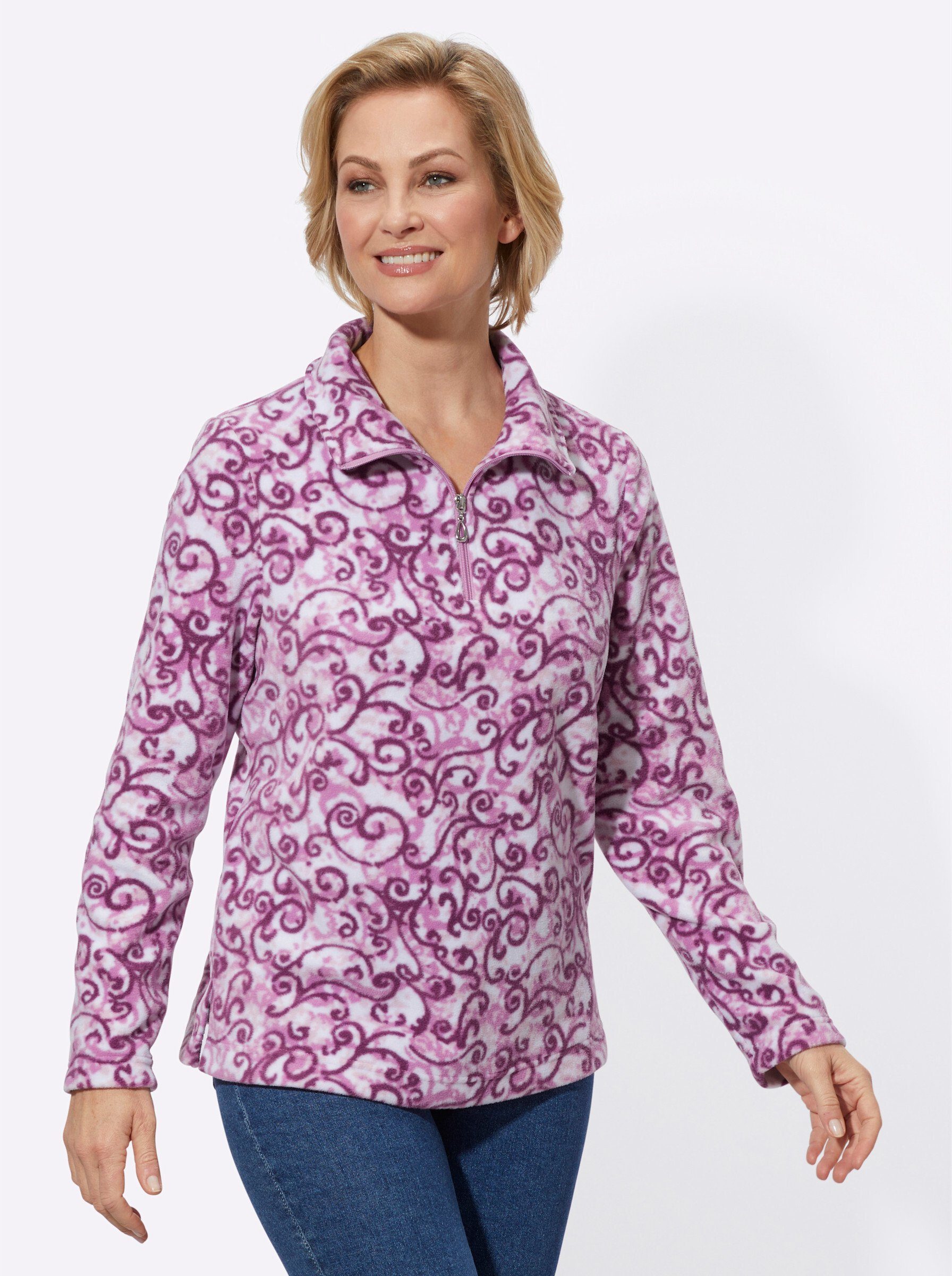 Witt Fleeceshirt Fleece-Shirt Langarm Länge ca. 66 cm günstig online kaufen