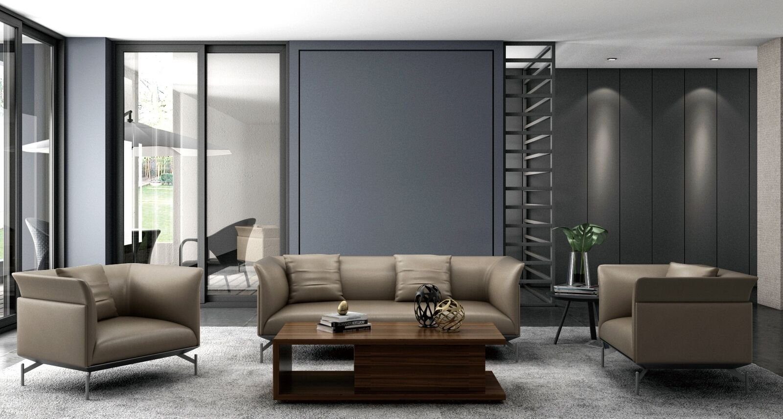 JVmoebel Sofa Europe in Büroeinrichtung Design Neu, Moderne Made Luxus Sofagarnitur Sitzer 3+2