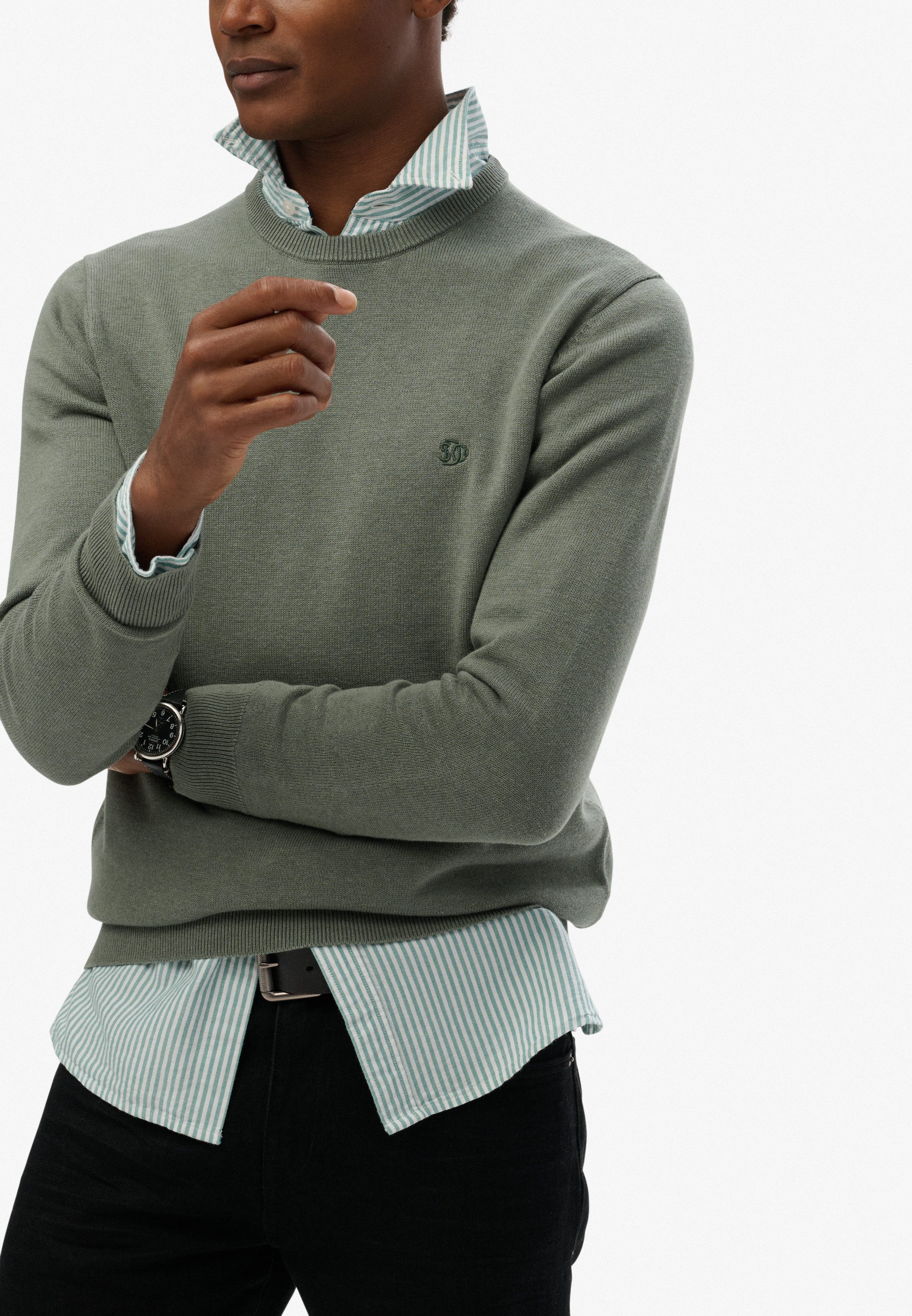 Superdry Strickpullover ESSENTIALS COTTON JUMPER günstig online kaufen