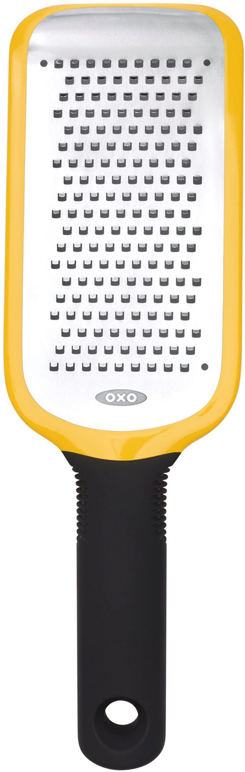 OXO Good Grips Küchenreibe, Edelstahl, geätzt, mittelfein