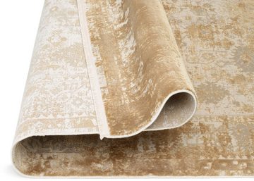 Teppich GLAMOUR, WK WOHNEN, rechteckig, Höhe: 8 mm, hochwertiger Viskoseanteil, samtweiche Oberfläche mit 3 D Effekt