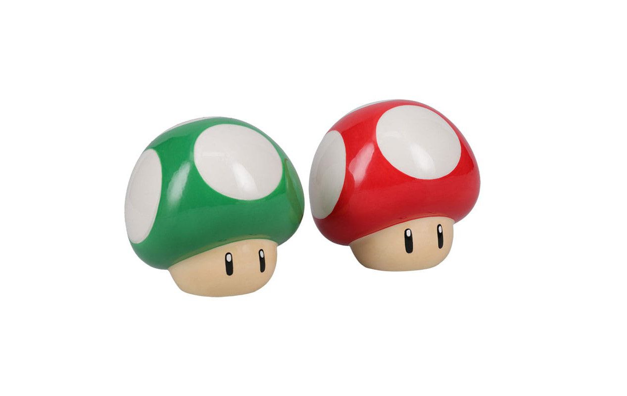 Paladone Salz- / Pfefferstreuer Super Mario Salz- und Pfefferstreuer Mushroom, (1-tlg), - Qualitativ hochwertige Salz- und Pfefferstreuer