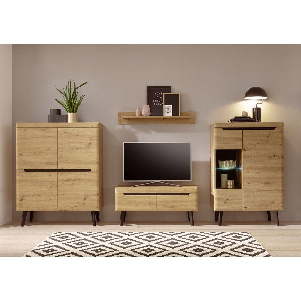 Lomadox Wohnzimmer-Set TIROL-61, (Mega-Spar-Set, 3-St., 3-tlg), günstig online kaufen