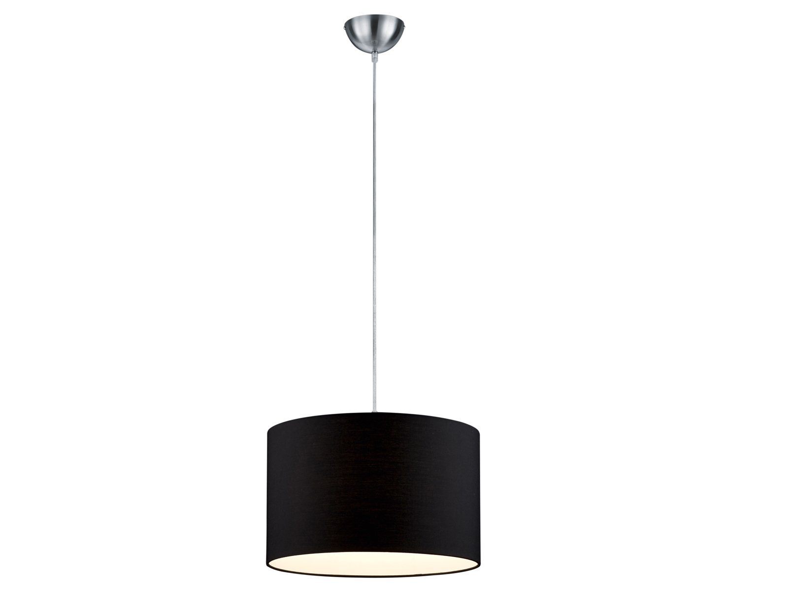 TRIO Leuchten LED Pendelleuchte einflammig mit Stoff Lampenschirm Ø 40cm, Dimmfunktion, LED wechselbar, Warmweiß, Esszimmerlampe für Esstisch hängend, Designklassiker Hängelampe