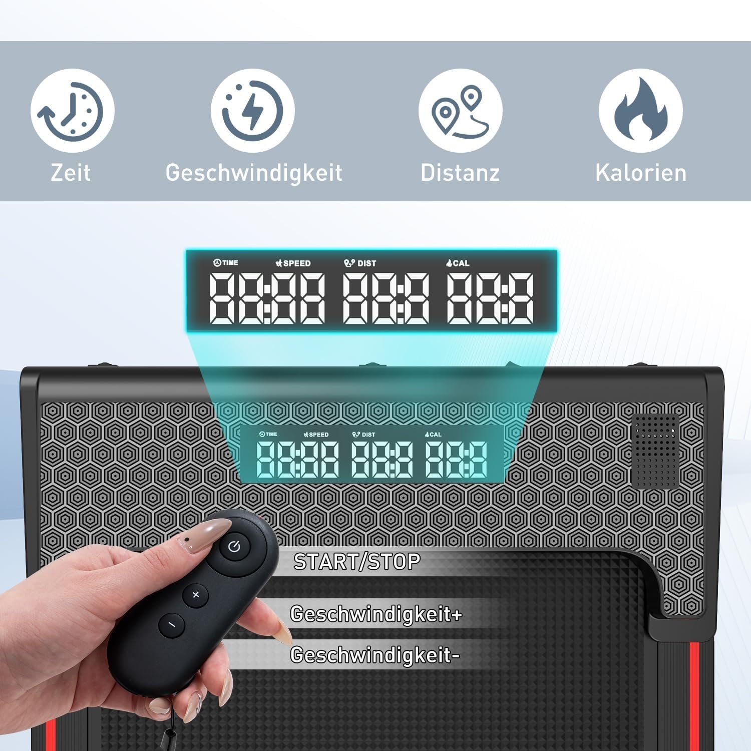 CITYSPORTS Laufband ZX1/2 Laufbander 440w für zu Hause, Walking/Jogging Pad,Max 6 km/h, integrierte transportrollen, mini- Laufband für Büro und Zuhause