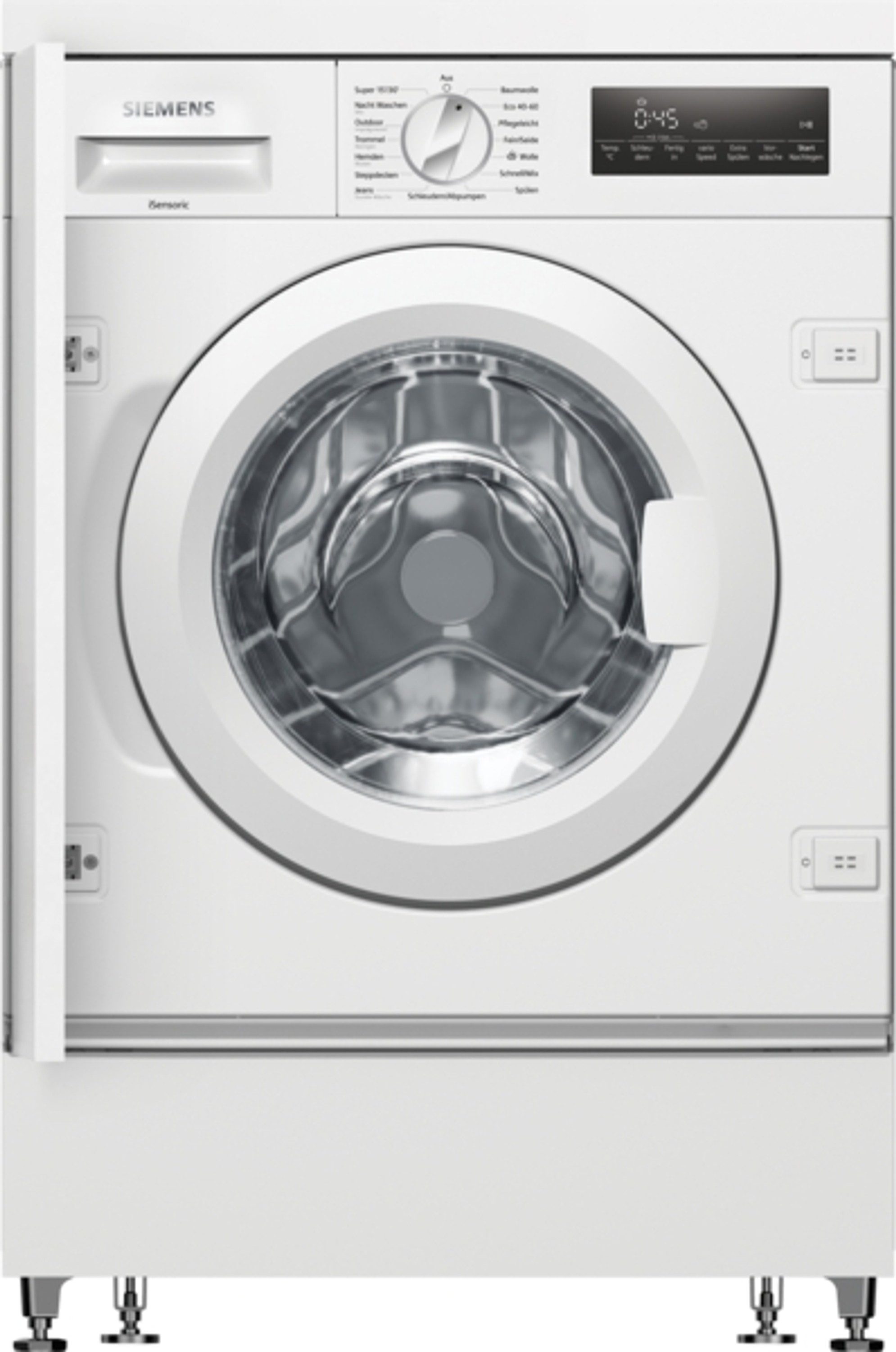 SIEMENS Waschmaschine iQ700 WI14W443, 8 kg, 1400 U/min, iQdrive, timeLight, Nachlegefunktion