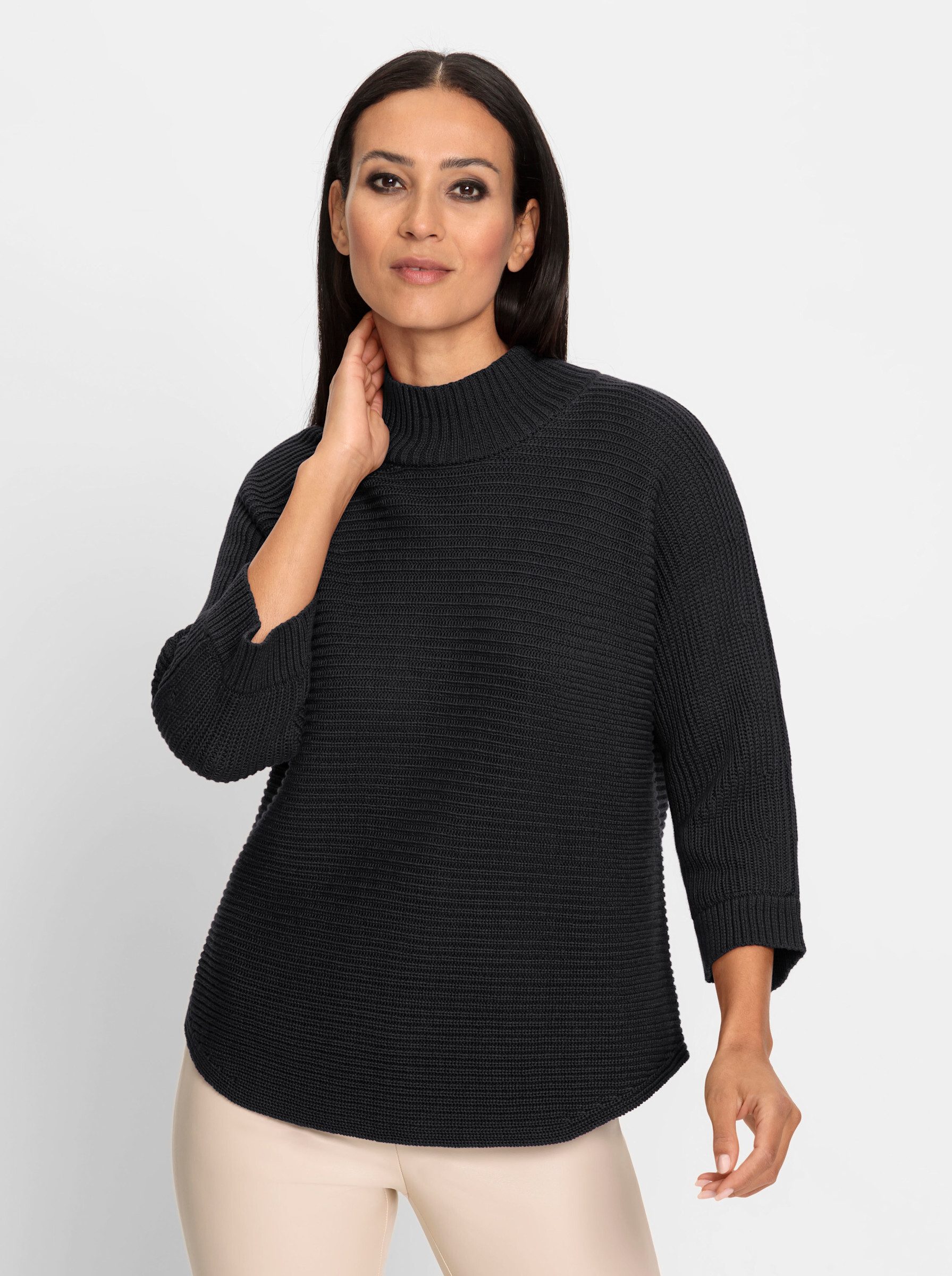 heine Strickpullover Stehkragenpullover günstig online kaufen